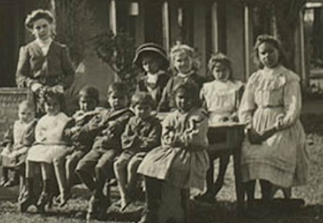 Aboriginal Girls Home, Singleton c1906. Detail.  SLNSW